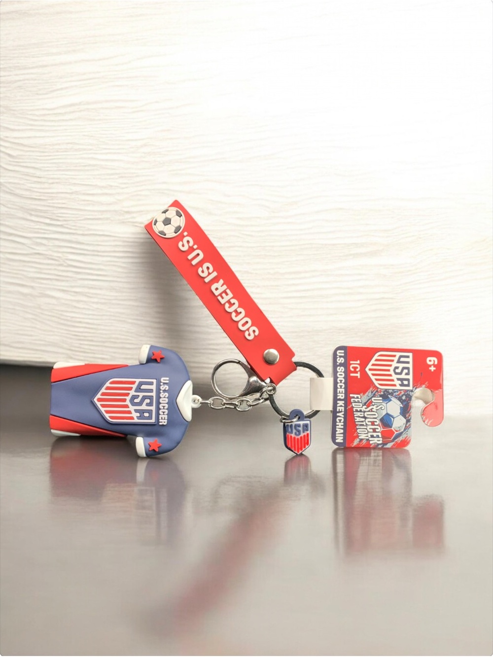 U.S. National Team Soccer Keychain - USA Jersey